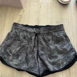 Lululemon Athletica Black and Gray Athletic Shorts